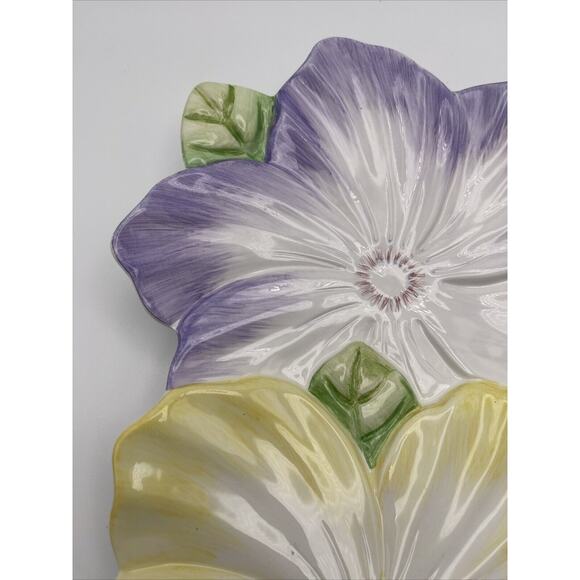 Bombay Company Vintage Pastel Flower Platter/Plate/Tray 12”‎ 1992 - Picture 5 of 8